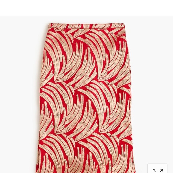 J. Crew Dresses & Skirts - NWT -  J. Crew Panel skirt in palm leaf jacquard
